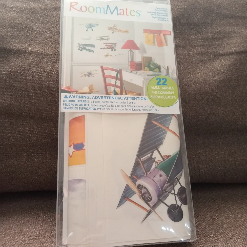 Wall decals - vintage planes